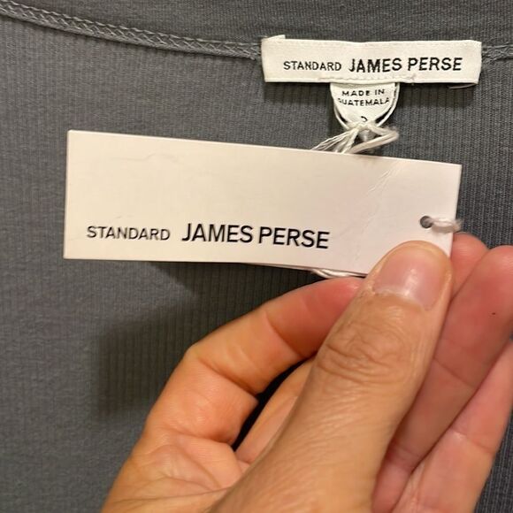 Nwt James Perse woman’s long sleeve gray dress - Picture 5 of 13